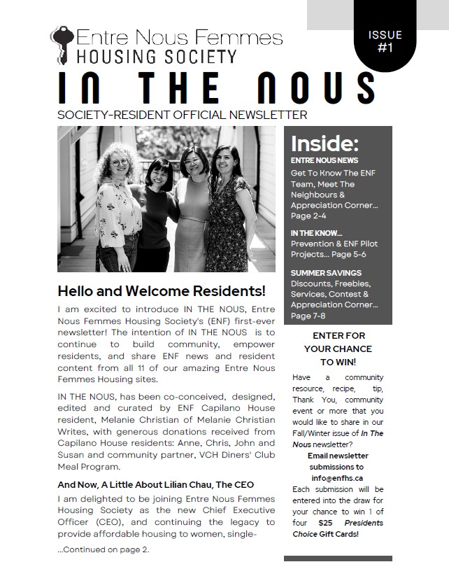 IN THE NOUS - Launching our first newsletter!