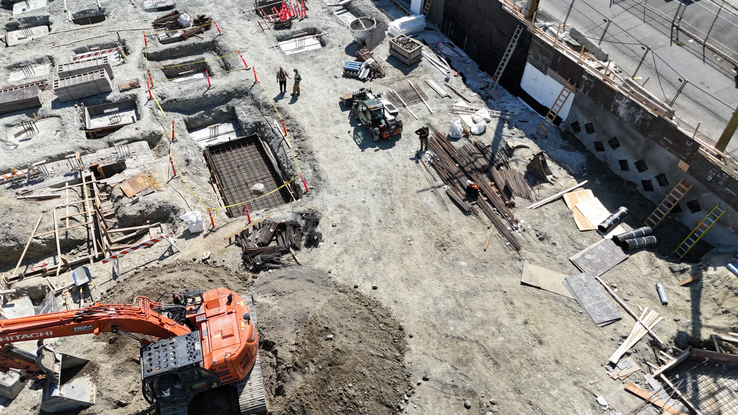 south-east view of project site under construction