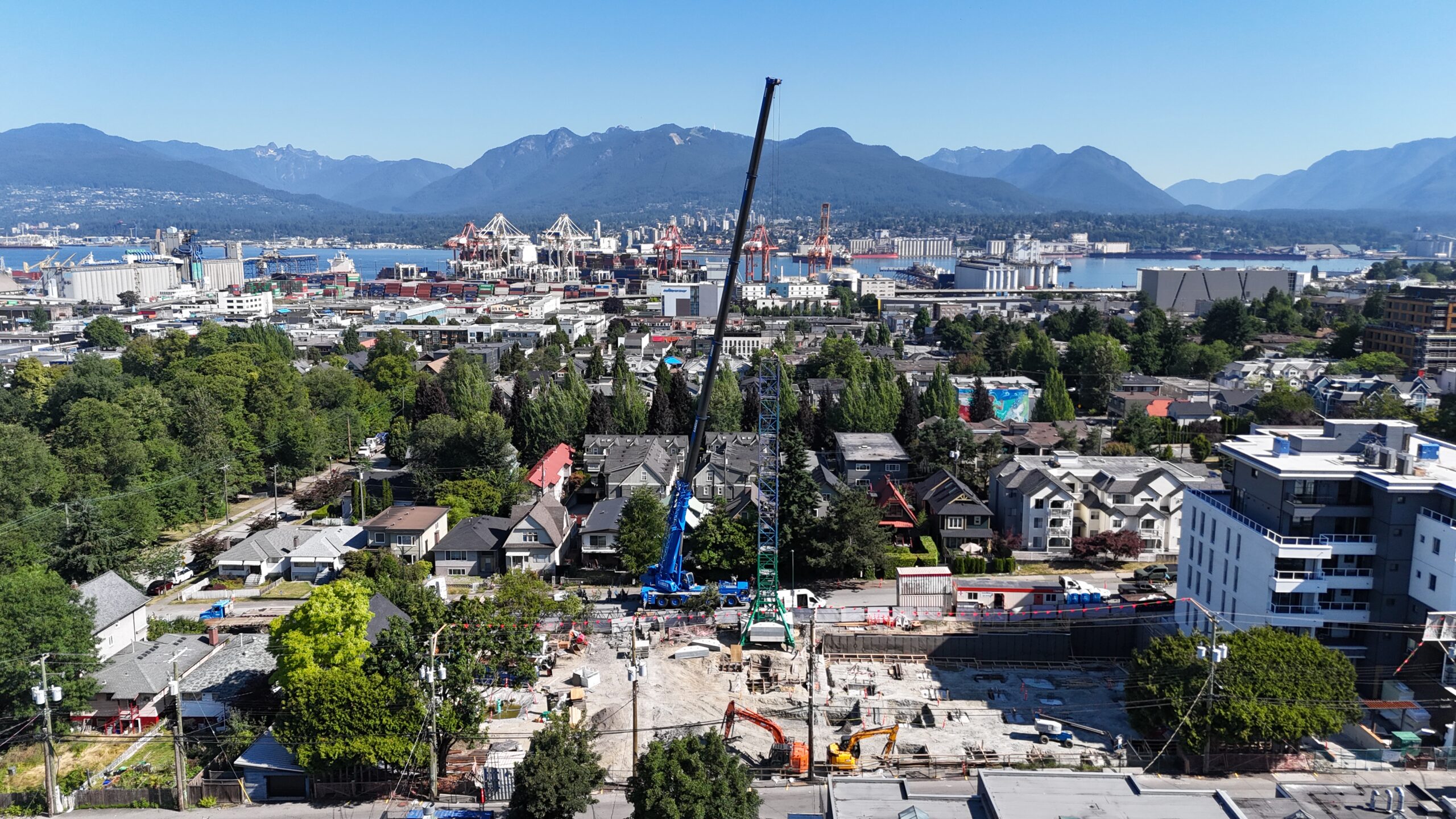 north facing view of project site